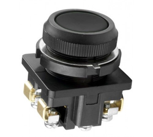 КЕ-011 У3 исп.4, черный, 1з, цилиндр, IP40, 10А, 660В, выключатель кнопочный (ЭТ)  ET512421  Электротехник