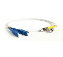 Патч-корд FC-D2-9A1-SC/UR-ST/UR-H-2M-LSZH-WH волоконно-оптический (шнур) SM 9/125 (G657), ST/UPC-SC/UPC, 2.0 мм, duplex, LSZH, 2м  238610  Hyperline