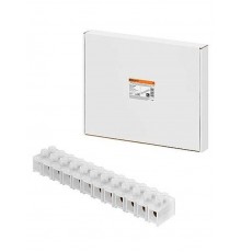 Зажим винтовой ЗВИ-150 полипропилен 10-35мм2 12пар 100°С белый (индивидуальная упаковка)  SQ0510-0049  TDM
