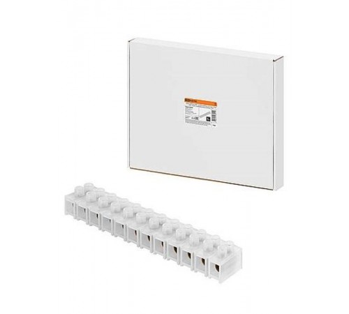 Зажим винтовой ЗВИ-150 полипропилен 10-35мм2 12пар 100°С белый (индивидуальная упаковка)  SQ0510-0049  TDM