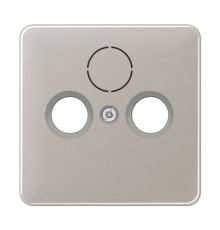 Крышка для SAT-TV-FM-розеток, фиксация винтом; металл; платина; CD500  CD561SATPT  Jung