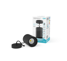 Светильник светодиодный накладной/подвесной HD043 12W (черный/черный) 4100K 79*100мм 1/20  HD043  Gauss