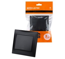 Кнопка звонковая 6А графит "Лама"  SQ1815-0608  TDM