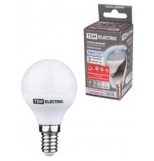 Лампа светодиодная FG45-6 Вт-230 В-4000 К-E14 "-ДИММЕР"  SQ0340-0200  TDM