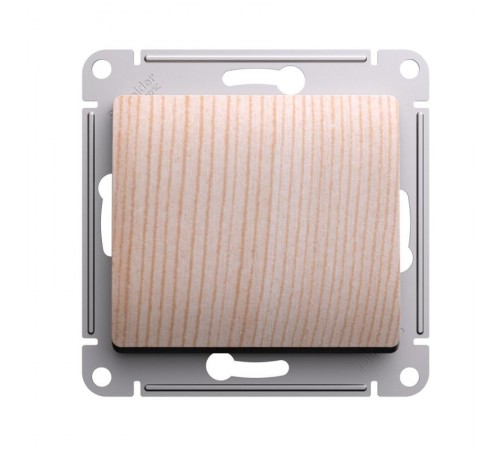 GLOSSA Сосна Переключатель 1-клавишный, сх.6, 10АХ, механизм  GSL001561  SE