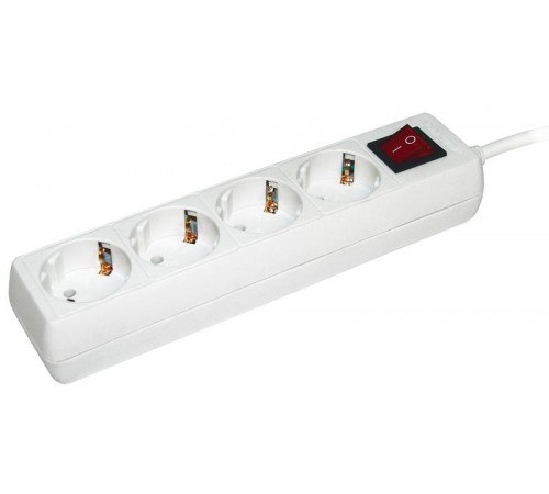 Удлинитель  У04К-выкл. 4 места 2Р+PЕ/3метра 3х1мм2  16А/250В    WYP10-16-04-03-ZK-N  IEK