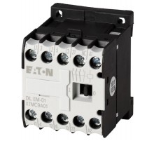 Контактор DILEM-01(230V50HZ.240V60HZ) (АС-3 400В) 3 пол. с доп.конт. 1НЗ. винт.  51795   EATON