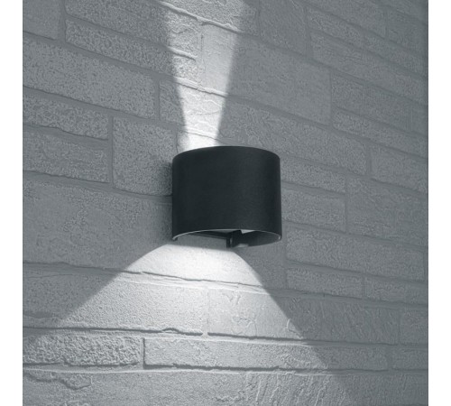 Светильник светодиодный архитектурный настенный DH013, 2*3W, 450Lm, 4000K, черный, 135*115*100  11872  FERON