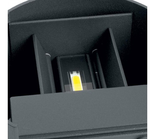 Светильник светодиодный архитектурный настенный DH013, 2*3W, 450Lm, 4000K, черный, 135*115*100  11872  FERON