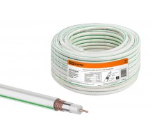 Коаксиальный кабель SAT-703 Cu (100м), белый  SQ0106-0100  TDM