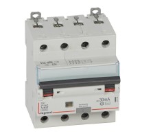 Выключатель автоматический дифференциального тока DX3 6000 4п 25А С 30мА тип AС  411188  Legrand
