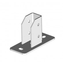 Опора для СТРАТ профиля 41х(21-62), толщ. 4,0 (пятка - 6,0мм), гальван. цинк, 868132  ОП-41х21-62-4,0-ЭЦ   Ostec