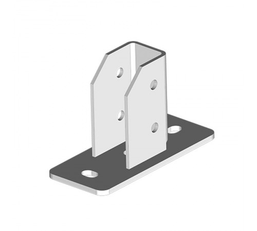 Опора для СТРАТ профиля 41х(21-62), толщ. 4,0 (пятка - 6,0мм), гальван. цинк, 868132  ОП-41х21-62-4,0-ЭЦ   Ostec