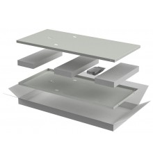 LINEA E Компл. стенок боковых 600мм шкафа 18U сер.  LE35-18UX6-X  ITK