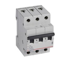 Выключатель автоматический трехполюсный RX3 4500 10А C 4,5кА  419706  Legrand