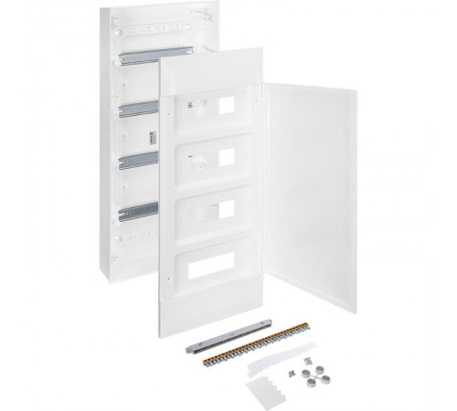 Practibox S Пластиковый щиток Навесной 4X12 Белая дверь  135604  Legrand