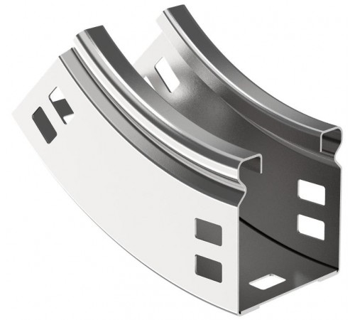 ESCA Поворот плавн. 45град тип В10 50х50мм  CPV51-0-45-050-050  IEK