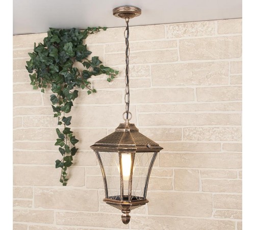 Светильник садово-парковый GLXT-1450H Virgo H черное золото подвесной  a031928  Elektrostandard