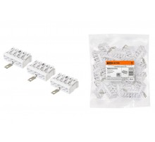 Клемма пружинная соединительная КСПз5-3L+N+PE, 16 A, с заземлением под винт  SQ0510-0116  TDM