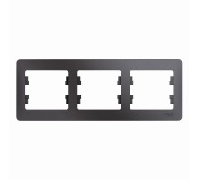 Glossa Графит Рамка 3-ая, горизонтальная  GSL001303  SE