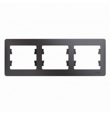 Glossa Графит Рамка 3-ая, горизонтальная  GSL001303  SE