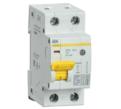 Устройство защиты от дугового пробоя УЗДП63-1 25А  MDP10-25  IEK