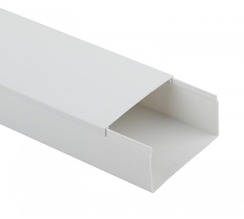 KK-W-80-60 Кабель-канал ЭРА 80x60 белый (18м.)  Б0031141  ЭРА