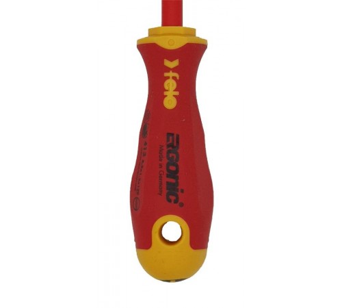 Отвертка диэлектрическая Ergonic плоская шлицевая 6,5X1,2X150  41306590  Felo