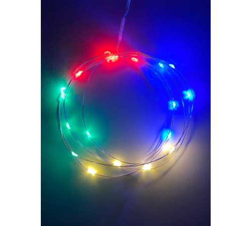 Гирлянда светодиодная  Нить 2 м мультиколор,  на эл.пит.АА, ENIN-2M    IP20 (120/3840)  Б0041983  ЭРА