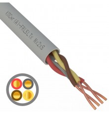 Кабель огнестойкий REXANT КПСнг(А)-FRLSLTx 2x2x0,50 мм, бухта 200 м 01-4937  REXANT