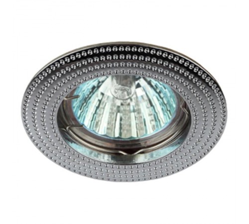 Светильник точечный встраиваемый под лампу KL55 50Вт MR16 хром литой  Б0017099  ЭРА