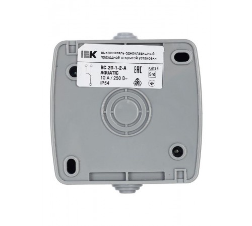 AQUATIC IEK Выключатель 1-клавишный проходной 10А О/У IP54 ВС-20-1-2-А  EVA12-K03-10-54  GENERICA