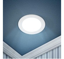 Светильник светодиодный встраиваемый downlight LED 1 12Вт 6500К белый круг  Б0019833  ЭРА