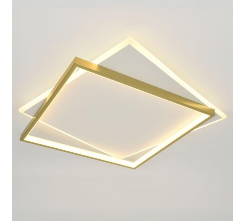 Светильник потолочный светодиодный  Модерн Lima CLL-1-82-RC WH+GD с ДУ 82W 3000-6500К белый/золото  Б0069755  ЭРА