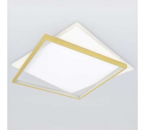 Светильник потолочный светодиодный  Модерн Lima CLL-1-82-RC WH+GD с ДУ 82W 3000-6500К белый/золото  Б0069755  ЭРА