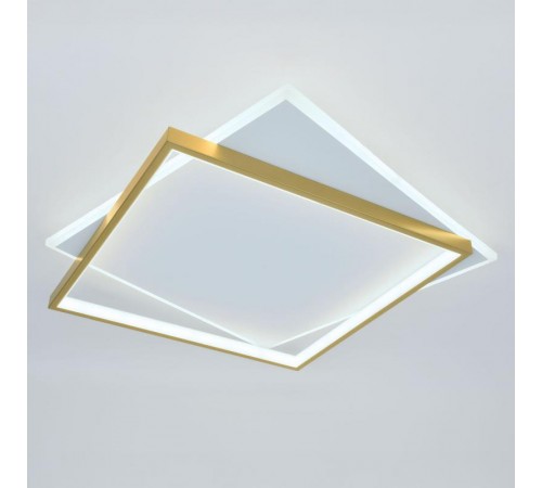 Светильник потолочный светодиодный  Модерн Lima CLL-1-82-RC WH+GD с ДУ 82W 3000-6500К белый/золото  Б0069755  ЭРА