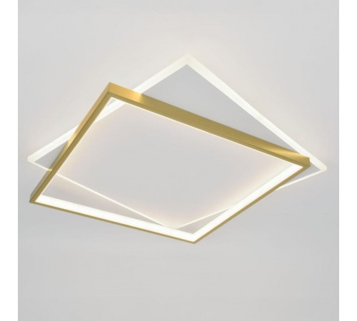 Светильник потолочный светодиодный  Модерн Lima CLL-1-82-RC WH+GD с ДУ 82W 3000-6500К белый/золото  Б0069755  ЭРА