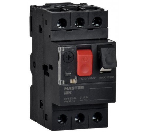 Пускатель ручной кнопочный ПРК32-14 In=14A Ir=9-14A Ue 660В  DMS11-014  IEK