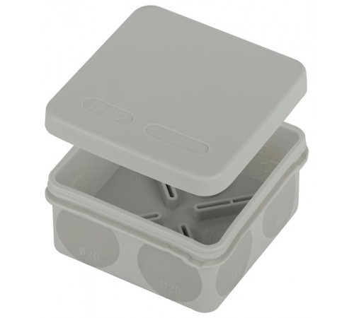 Распаячная коробка ЭРА KOR-80-80-40-9g-2MP двухкомпонентная безгалогенная атмосферостойкая 80х80х40мм прямой монтаж  Б0060290  ЭРА