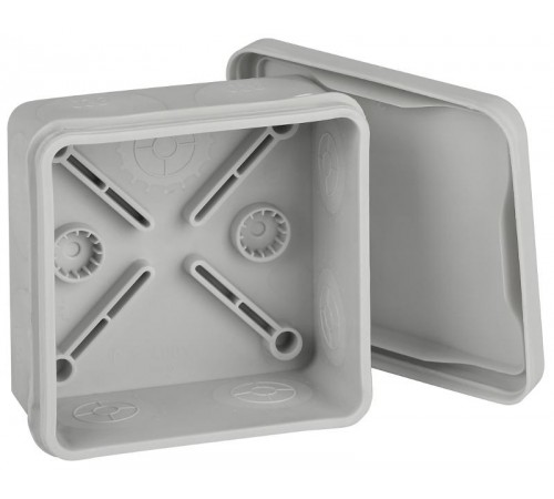 Распаячная коробка ЭРА KOR-80-80-40-9g-2MP двухкомпонентная безгалогенная атмосферостойкая 80х80х40мм прямой монтаж  Б0060290  ЭРА