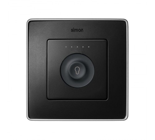 Сенсорный 1-кл выключатель с тематической маркировкой Т1, регулирования, графит  8000613-038  Simon