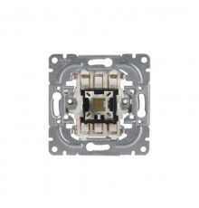 Механизм 1-клавишного выключателя, 2-полюсного, 16А/250В 2 дополнительные клеммы  1062.21   2TKA000130G1  ABB