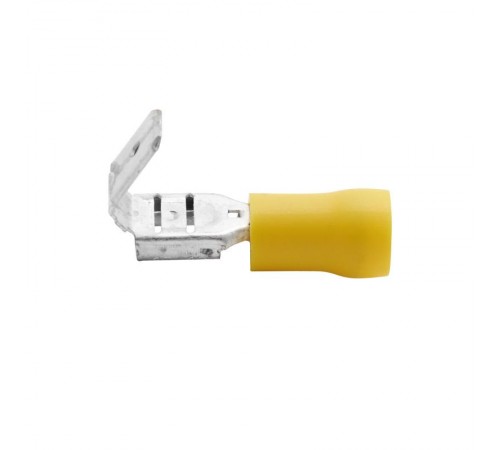 Наконечник плоский, с изолир.фланцем (смешанный), 2,5-6мм.кв. 6,3х0,8мм.  2C30P  DKC