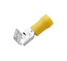 Наконечник плоский, с изолир.фланцем (смешанный), 2,5-6мм.кв. 6,3х0,8мм.  2C30P  DKC