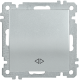 BOLERO серебрянный Выключатель 1-клавишный перекрестный 10А ВС10-1-3-Б  EVB13-K23-10  IEK
