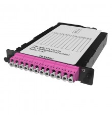 Претерминированная кассета 12ОВ 50/125 OM4, 1xMTP(12)f/6xLC Duplex, 1/2 HU  RNCTFLHU124  DKC