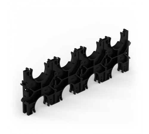 Кластер для двустенных труб d32 мм, четверной, двухсторонний (110 шт/кор)  PR13.02585  Промрукав