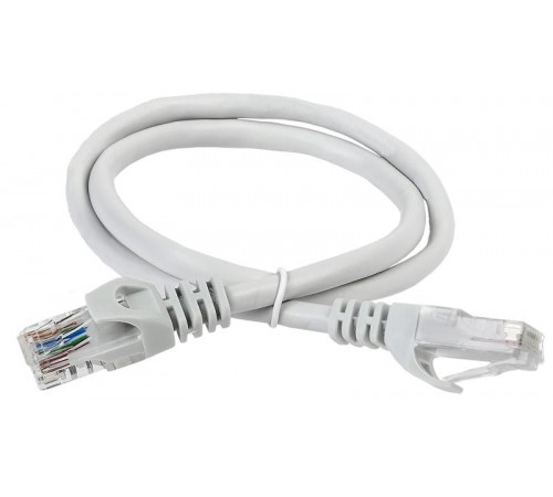 Коммутационный шнур (патч-корд), кат.6 UTP, 15м, серый  PC01-C6U-15M  ITK