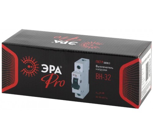 Выключатель нагрузки модульный (мини-рубильник) ВН-32 2P 32A NO-902-92 Pro Б0031916  ЭРА