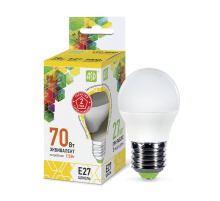 Лампа светодиодная LED-ШАР-standard 7.5Вт 230В Е27 3000К 675Лм  4690612003986  ASD